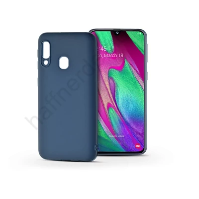 Samsung A405F Galaxy A40 szilikon hátlap - Soft - kék