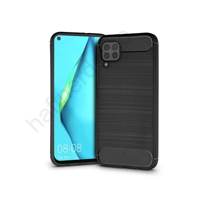 Huawei P40 Lite szilikon hátlap - Carbon - fekete