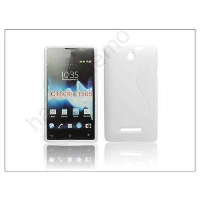 Sony Xperia E (C1505) szilikon hátlap - S-Line - fehér