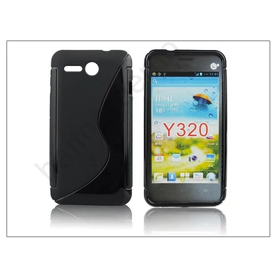 Huawei Ascend Y320 szilikon hátlap - S-Line - fekete