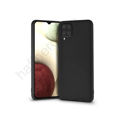 Samsung A125F Galaxy A12 szilikon hátlap - Soft - fekete