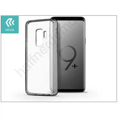 Samsung G965F Galaxy S9 Plus hátlap - Devia Shockproof - crystal clear/gun black