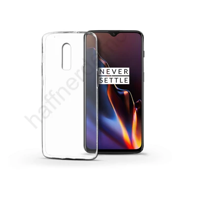 OnePlus 6T szilikon hátlap - Soft Clear - transparent