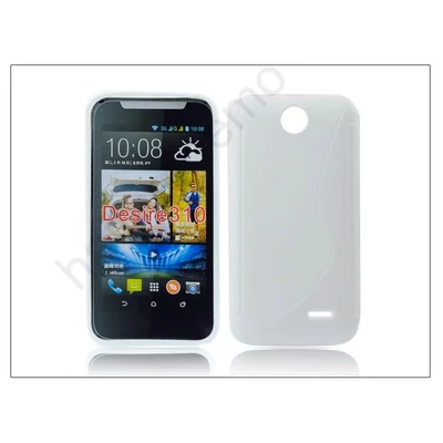 HTC Desire 310 szilikon hátlap - S-Line - fehér