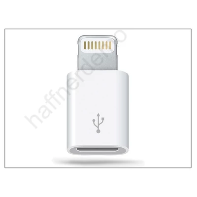 Apple iPhone 5/5S/5C/SE/iPad 4/iPad Mini eredeti, gyári Lightning - micro USB adapter - MD820ZM/A