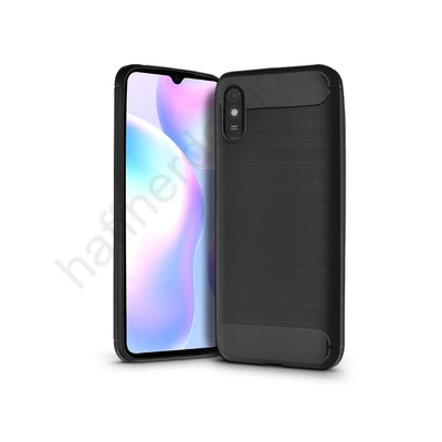 Xiaomi Redmi 9A/9AT szilikon hátlap - Carbon - fekete