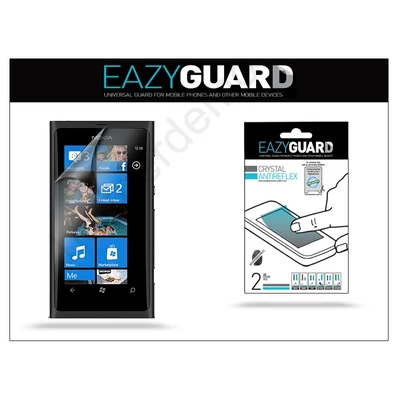 Nokia Lumia 800 képernyővédő fólia - 2 db/csomag (Crystal/Antireflex)