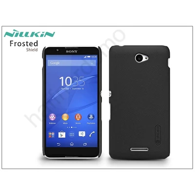 Sony Xperia E4 (E2104/E2105) hátlap képernyővédő fóliával - Nillkin Frosted Shield - fekete