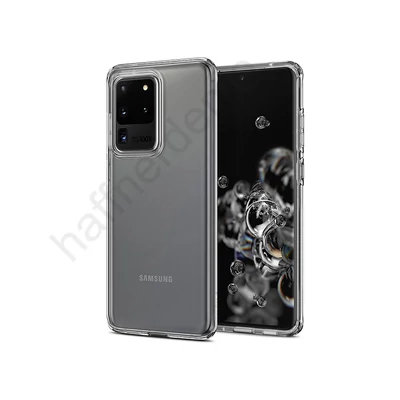 Samsung G988F Galaxy S20 Ultra ütésálló hátlap - Spigen Liquid Crystal - átlátszó