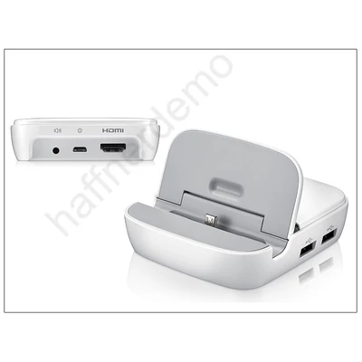 Samsung N7100 Galaxy Note II gyári multimédia asztali töltő - EDD-S20EWEGSTD - white
