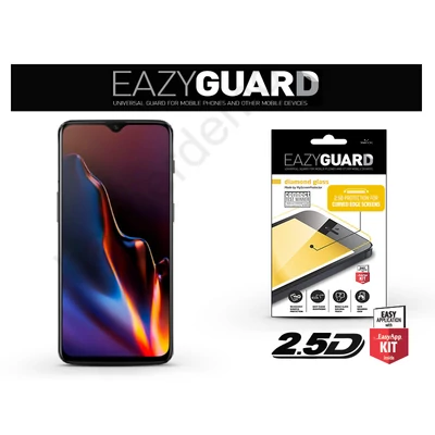 OnePlus 6T gyémántüveg képernyővédő fólia - Diamond Glass 2.5D Fullcover - fekete