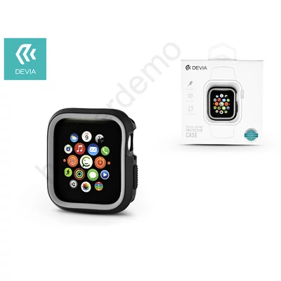 Apple Watch 4 védőtok - Devia Dazzle Series 40 mm - fekete/szürke