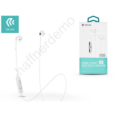 Devia Smart Sport Bluetooth sztereó fülhallgató v4.2 - EM019 - white
