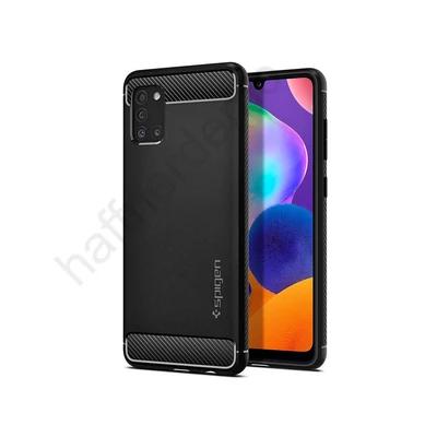 Samsung A315F Galaxy A31 ütésálló hátlap - Spigen Rugged Armor - fekete