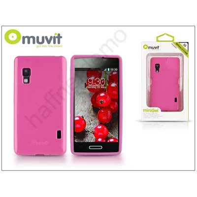 LG E460 Optimus L5 II hátlap - Muvit miniGel - pink