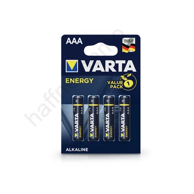 VARTA Energy Alkaline AAA ceruza elem - 4 db/csomag