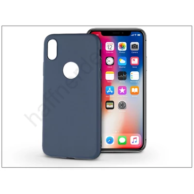 Apple iPhone X szilikon hátlap - Soft - kék