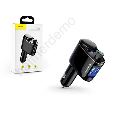 Baseus Bluetooth FM-transmitter/szivargyújtó töltő - 2xUSB + MP3 - Baseus RH01/S05 - black 