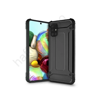Samsung A715F Galaxy A71 ütésálló hátlap - Armor - fekete