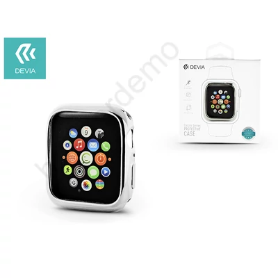 Apple Watch 4 védőtok - Devia Dazzle Gold-Plated Series 44 mm - ezüst