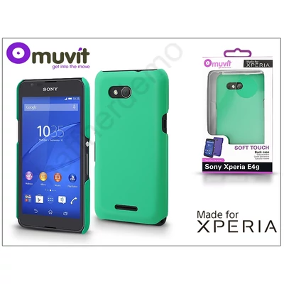 Sony Xperia E4G (E2003) hátlap - Made for Xperia Muvit Soft Touch - green