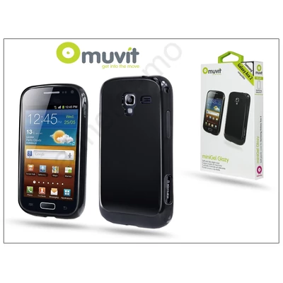 Samsung i8160 Galaxy Ace 2 hátlap - Muvit miniGel Glazy - black