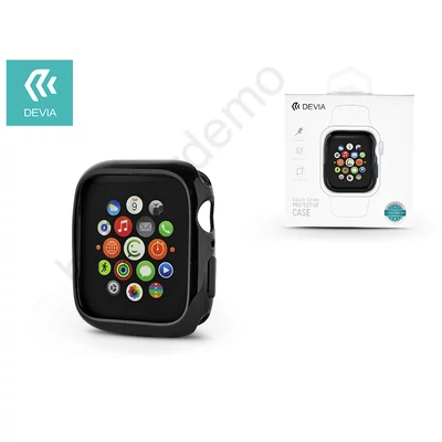 Apple Watch 4 védőtok - Devia Dazzle Gold-Plated Series 40 mm - fekete