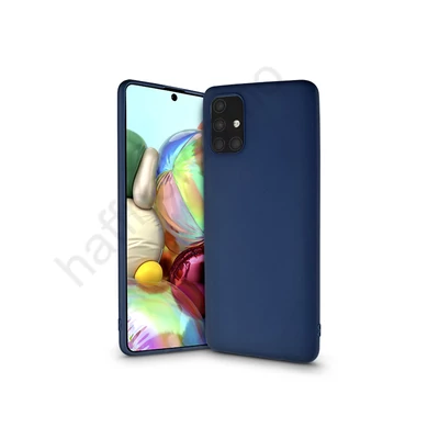 Samsung A715F Galaxy A71 szilikon hátlap - Soft - kék