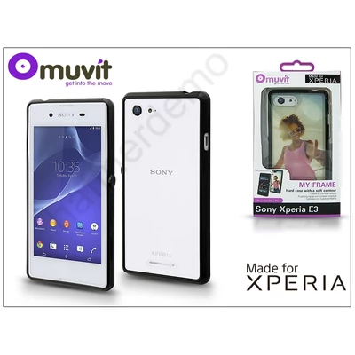 Sony Xperia E3 (D2203) hátlap - Made for Xperia Muvit My Frame - black/clear