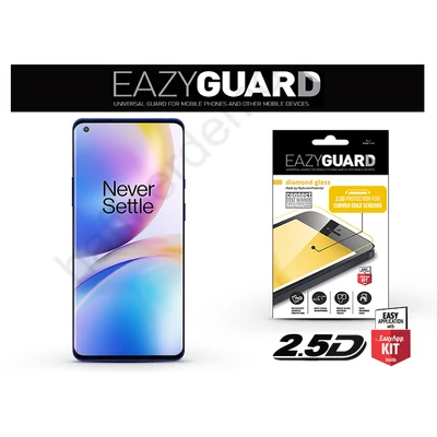 OnePlus 8 Pro gyémántüveg képernyővédő fólia - Diamond Glass 2.5D Fullcover - fekete