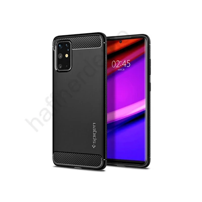 Samsung G985F Galaxy S20+ ütésálló hátlap - Spigen Rugged Armor - fekete