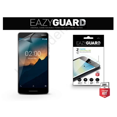 Nokia 2.1 képernyővédő fólia - 2 db/csomag (Crystal/Antireflex HD)