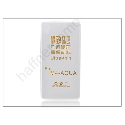 Sony Xperia M4 Aqua (E2303/E2306/E2353) szilikon hátlap - Ultra Slim 0,3 mm - transparent
