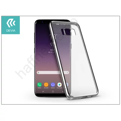 Samsung G955F Galaxy S8 Plus hátlap - Devia Glitter Soft - silver