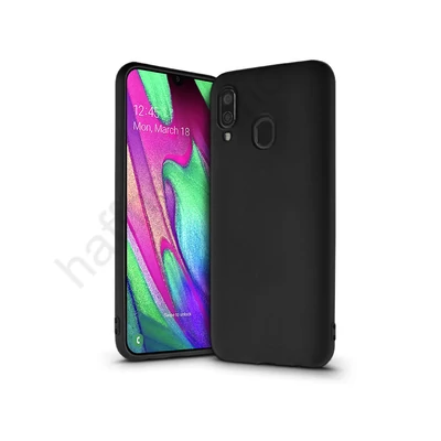Samsung A405F Galaxy A40 szilikon hátlap - Soft Premium - fekete