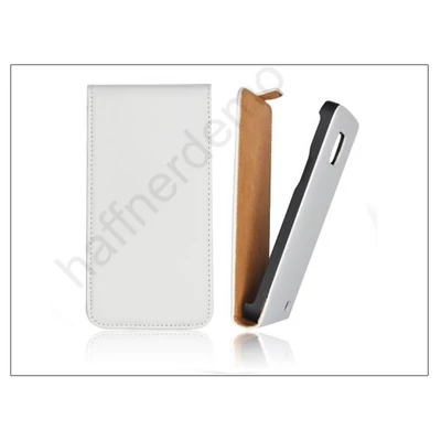 Slim Flip bőrtok - Apple iPhone 5/5S - fehér
