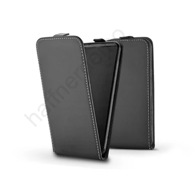 Slim Flexi Flip bőrtok - Huawei P Smart - fekete